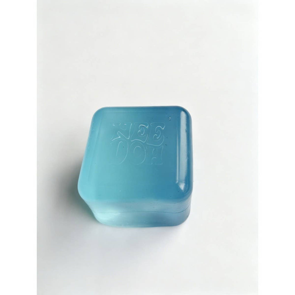 Needoh CLEAR ICE CUBE SLOW REBOUND SQUISHY STRESS TOY: BLUE / (OS) 1