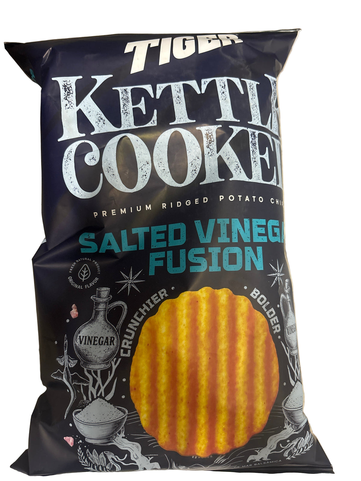 Tiger kettle cooked salted vinegar fusion
