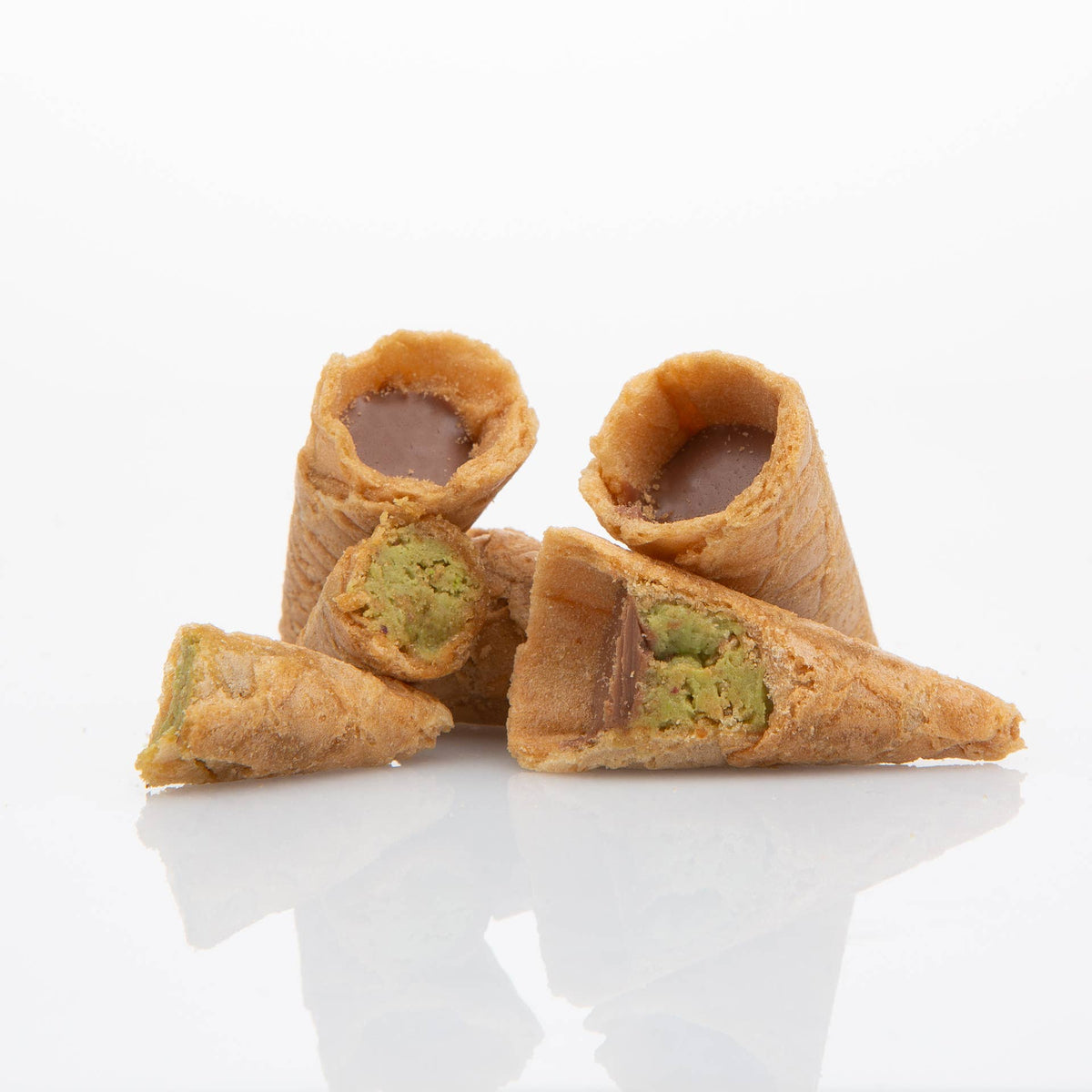 Dubai Chocolate Bite Size Mini Cones  - 12 units in 1 Case