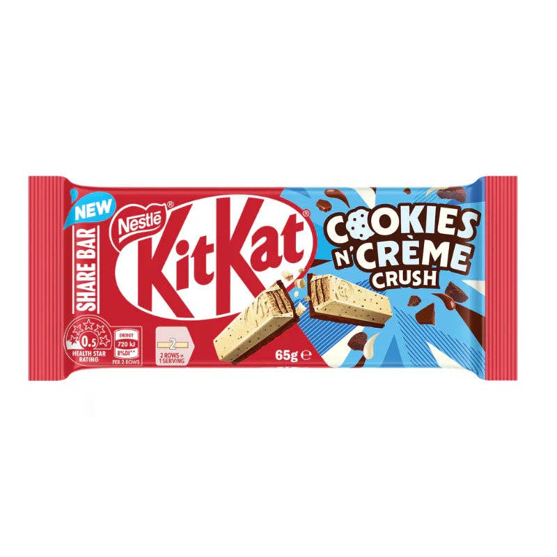 KitKat Cookies N' Crème Crush (65g) (Australia)