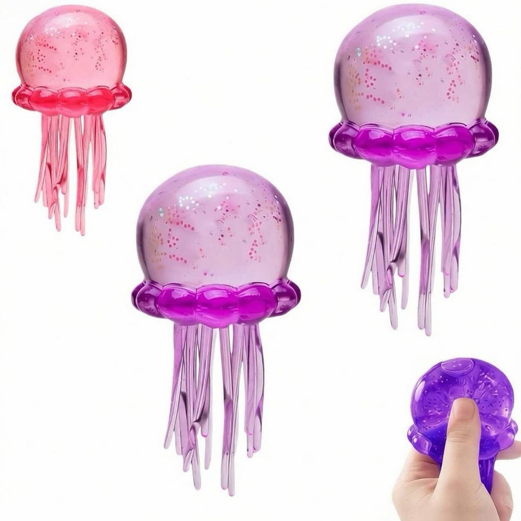 Needoh JELLYFISH OCTOPUS MALTOSE SQUISHY STRESS TOY: BLUE