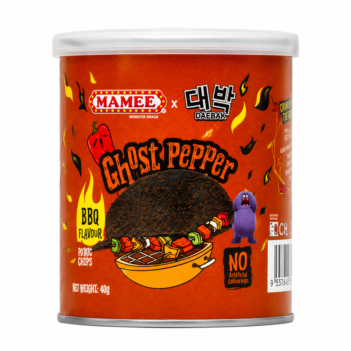DaeBak Mamee Ghost Pepper Chips: BBQ Ghost Pepper