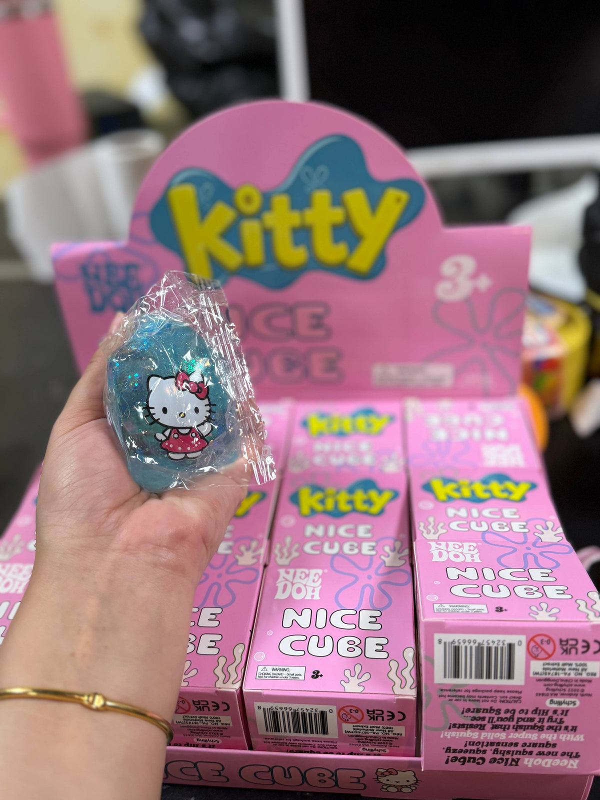 Needoh ICECube Super Squish  Stress Relief kITTYbow