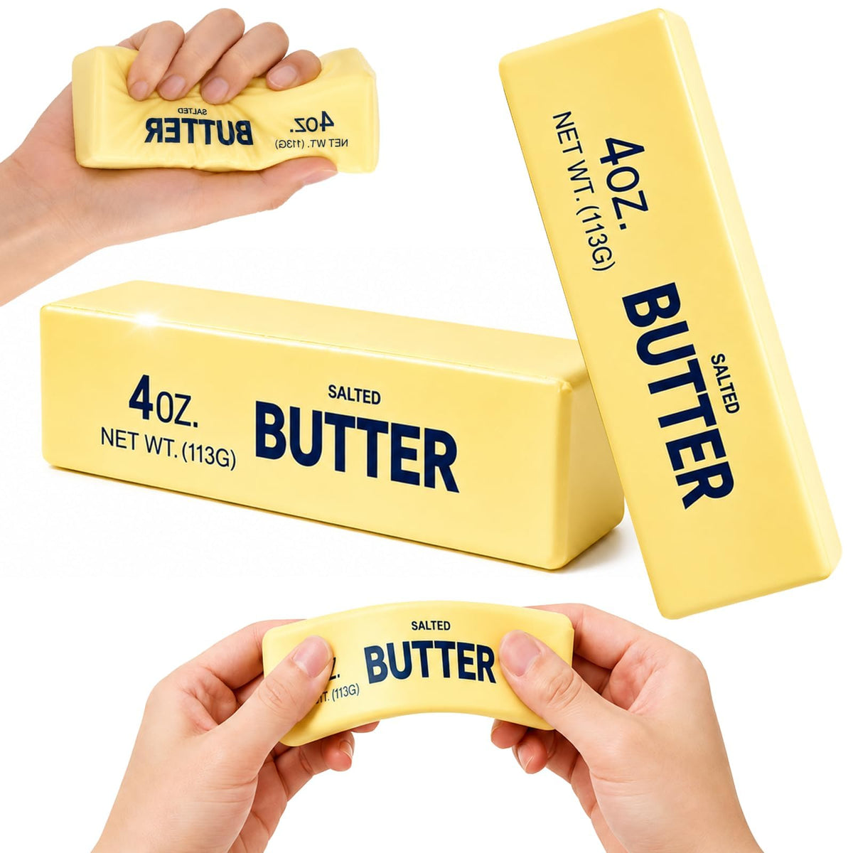 Slow Rising Squishy Butter Squeeze Toys Pack Sensory Stress Relief Squishies Soft & Stretchy Fidget Toys for Anxiety Relief Party Favors Squishy Butter (1pc)
