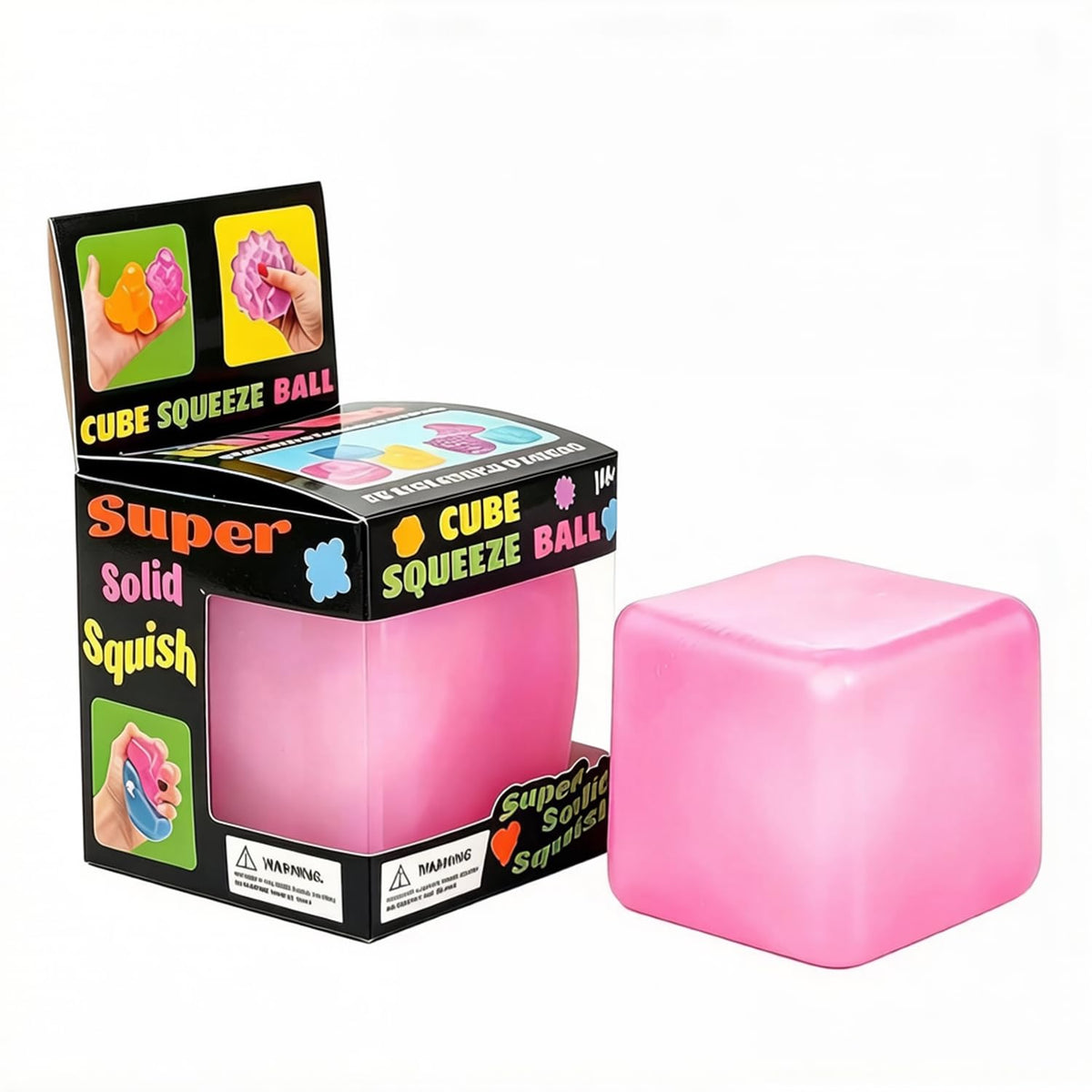 Premium Big Block Cube, Ice Cube Squishies Toys, Durable, Slow-Rebound fingertip Exquisite Spherical ice Cube with boxGift-Ready (Blue)