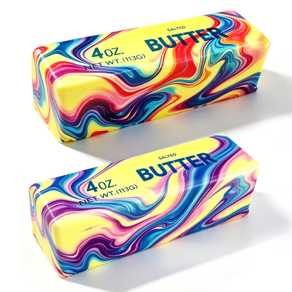 Slow Rising Butter Squishy, Squishies Butter Squeeze Toys Pack Sensory Stress Relief Soft & Stretchy Fidget Toy for Party Favors Squishy Butter