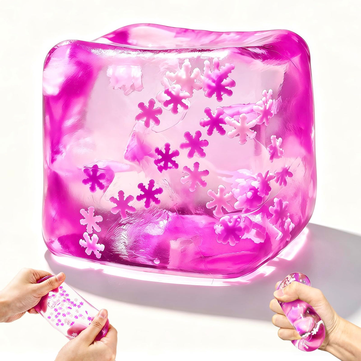 Stress Balls for Adults, Stress Cube Fidget Toys, Enhanced Grip Strength Squeeze Toys, Halloween, Christmas, Valentines, Easter, Party Favors, Square Shape Stress Cube Stress Toys for Adult
