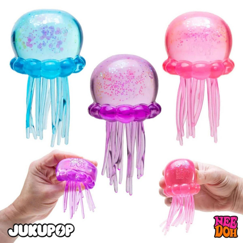 Needoh JELLYFISH OCTOPUS MALTOSE SQUISHY STRESS TOY: PINK