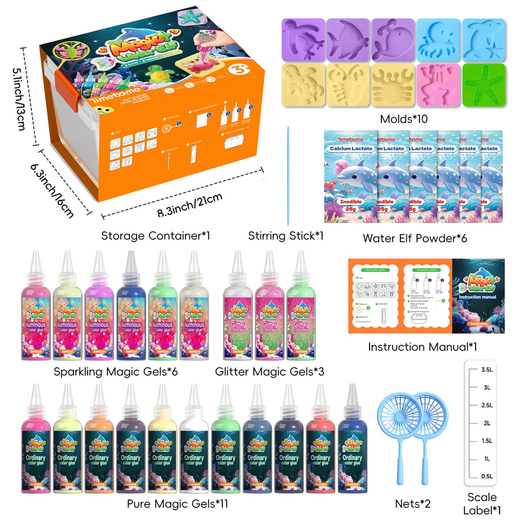 Timetome DIY Squishy Maker Kit for Kids Squishies Toys for Ages 3+