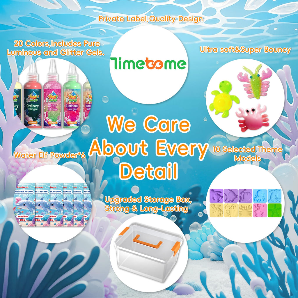 Timetome DIY Squishy Maker Kit for Kids Squishies Toys for Ages 3+