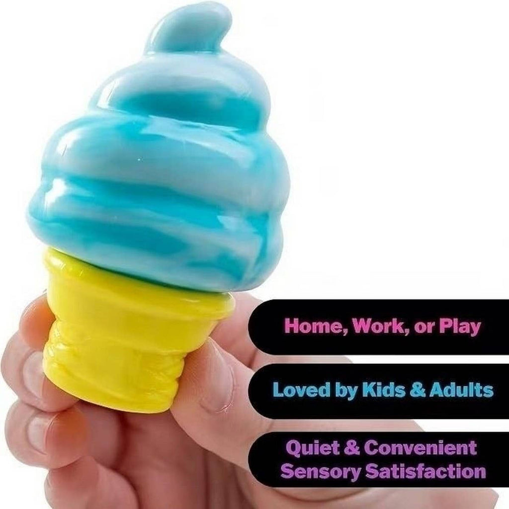 CUTE ICE CREAM CONE SQUISHY STRESS RELIEF TOY: PINK / (OS) 1