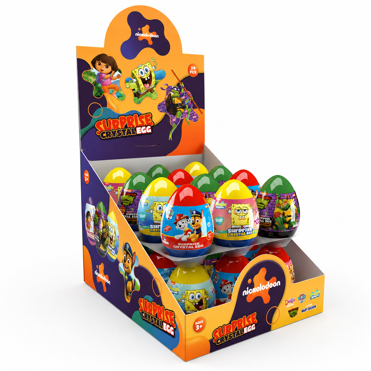 Zaini Cartoon Toy Eggs: Nickelodeon Surprise Egg