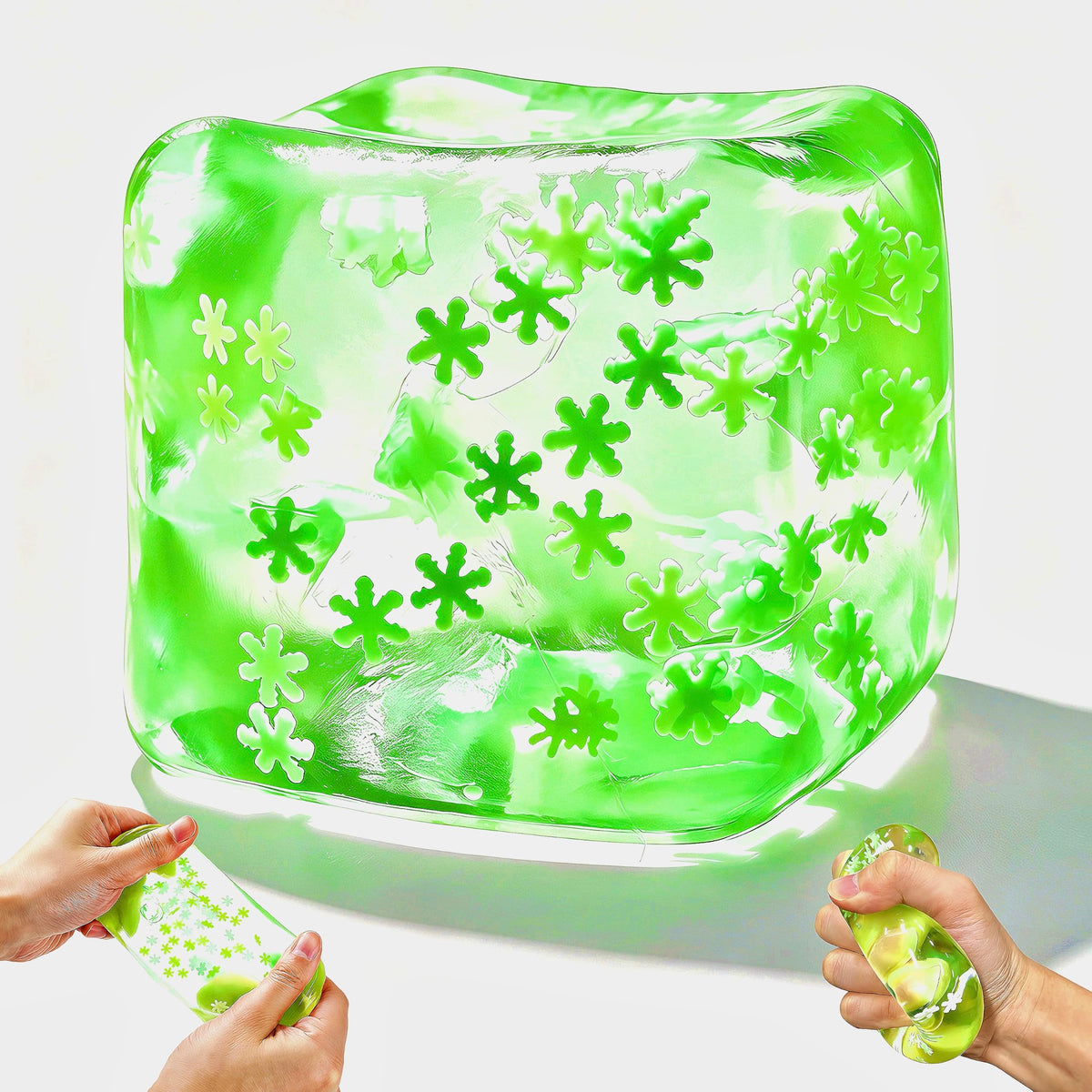 Stress Balls for Adults, Stress Cube Fidget Toys, Enhanced Grip Strength Squeeze Toys, Halloween, Christmas, Valentines, Easter, Party Favors, Square Shape Stress Cube Stress Toys for Adult