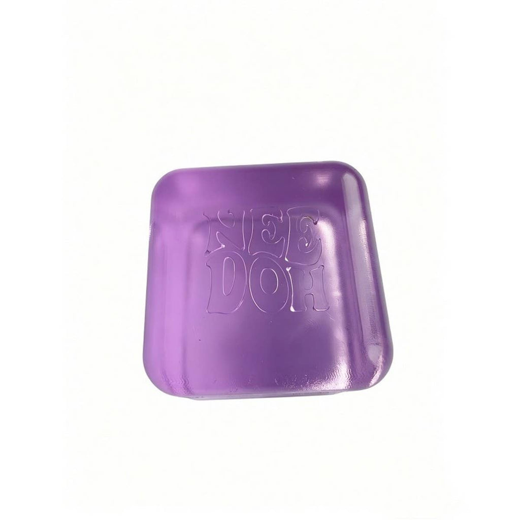 Needoh CLEAR ICE CUBE SLOW REBOUND SQUISHY STRESS TOY: PURPLE / (OS) 1