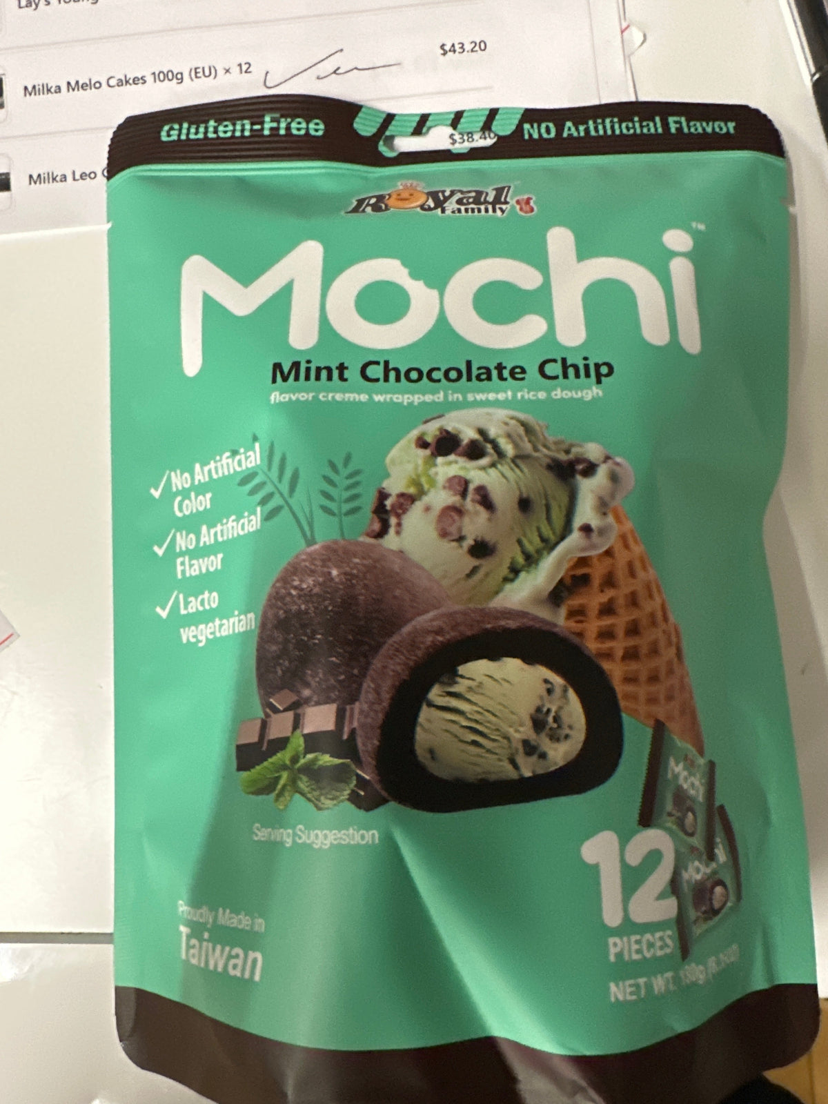 Royal Family Mint Choco Mochi 180g