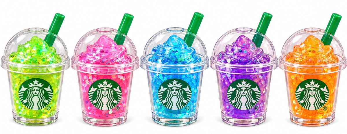Needoh Glitter MINI Drink Starbuck Cup Squishy Toy –  Soft Mini