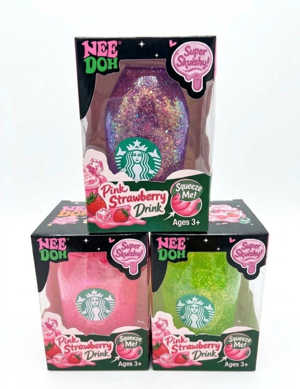 Needoh Glitter MINI Drink Starbuck Cup Squishy Toy –  Soft Mini