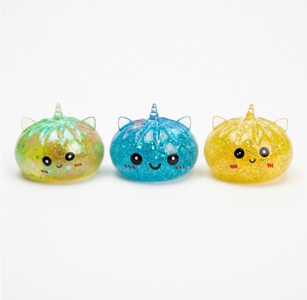 Squishy Dumpling Mini Glitter Unicorn Metallic Colors Slow 