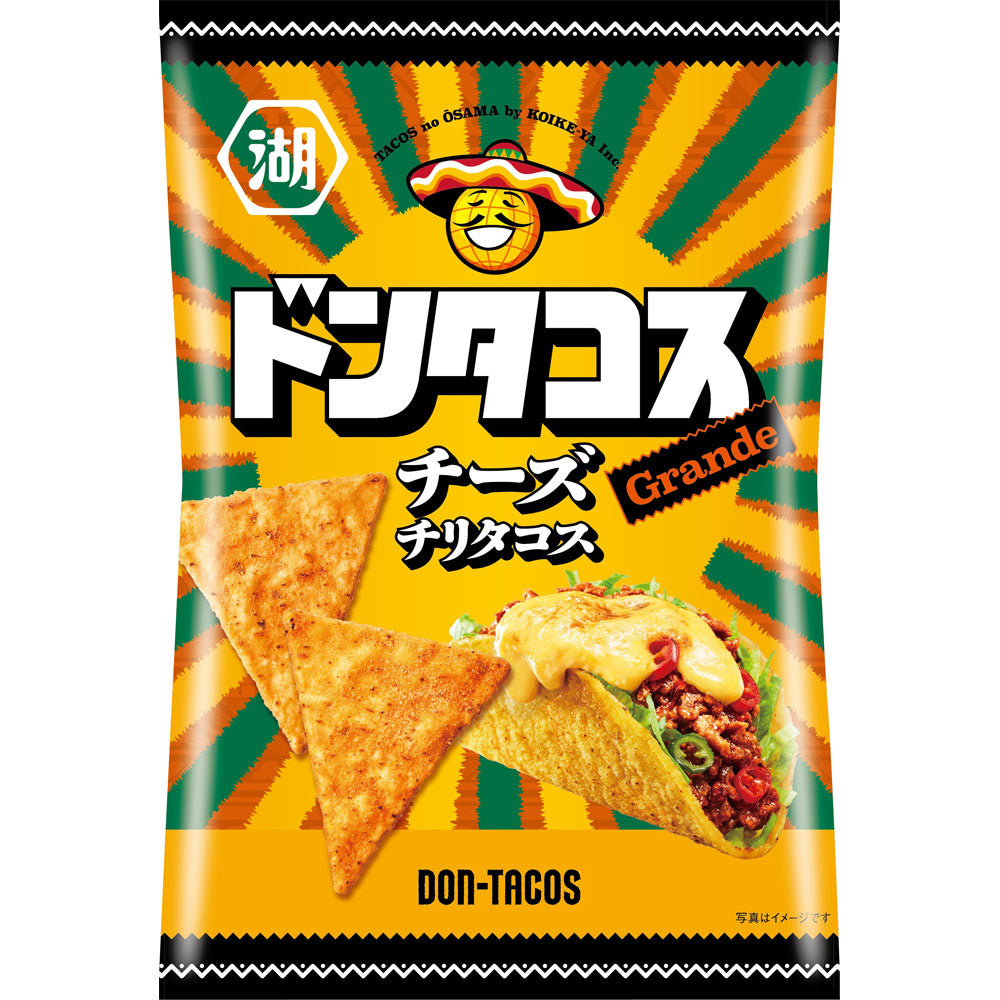 Koikeya DonTacos Spicy Cheese Taco Flavored Corn Chips 57g