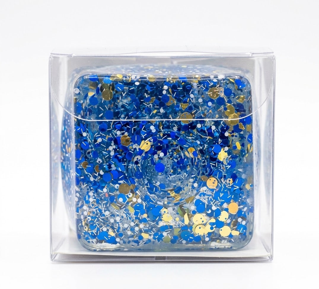 Glitter Ice Cube Sensory Fidget Toy Squishy