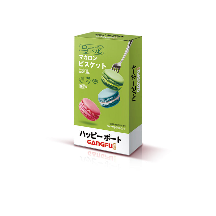 Gangfu Matcha Flavor Macaron 50g (China)
