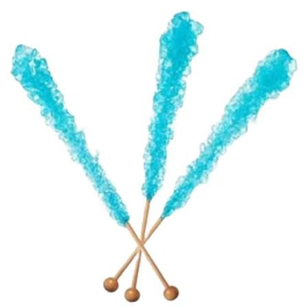 ESPEEZ ROCK CANDY LIGHT BLUE COTTON CANDY STICKS