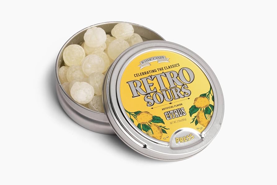 Retro Sours Citrus Hard Tangy Candy