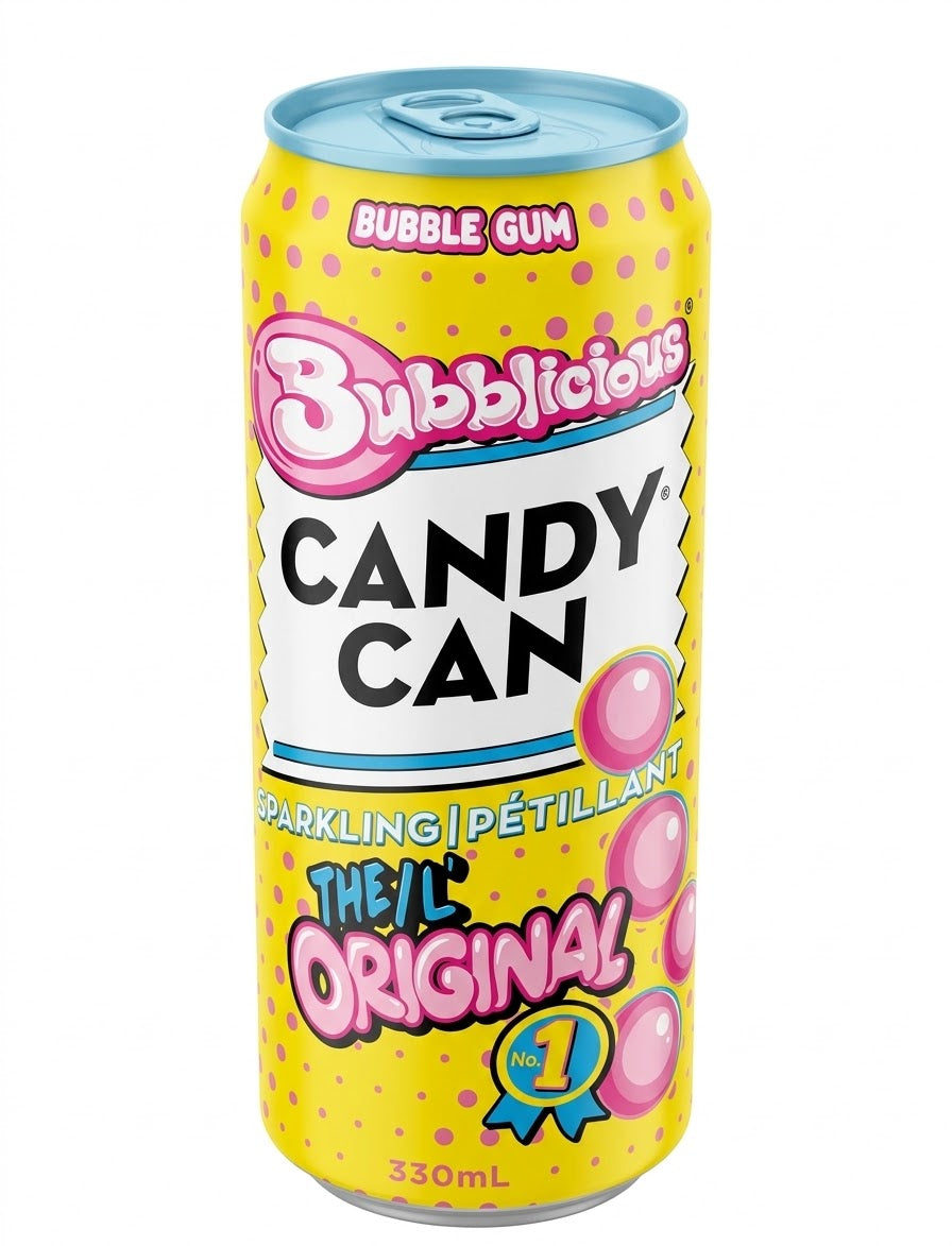 Candy Can Sparkling Bubblicious Flavored Drink, 11.15 fl oz