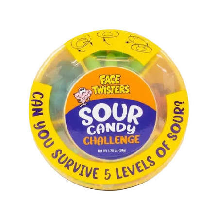 FACE TWISTERS SOUR CANDY CHALLENGE 1.76 OZ