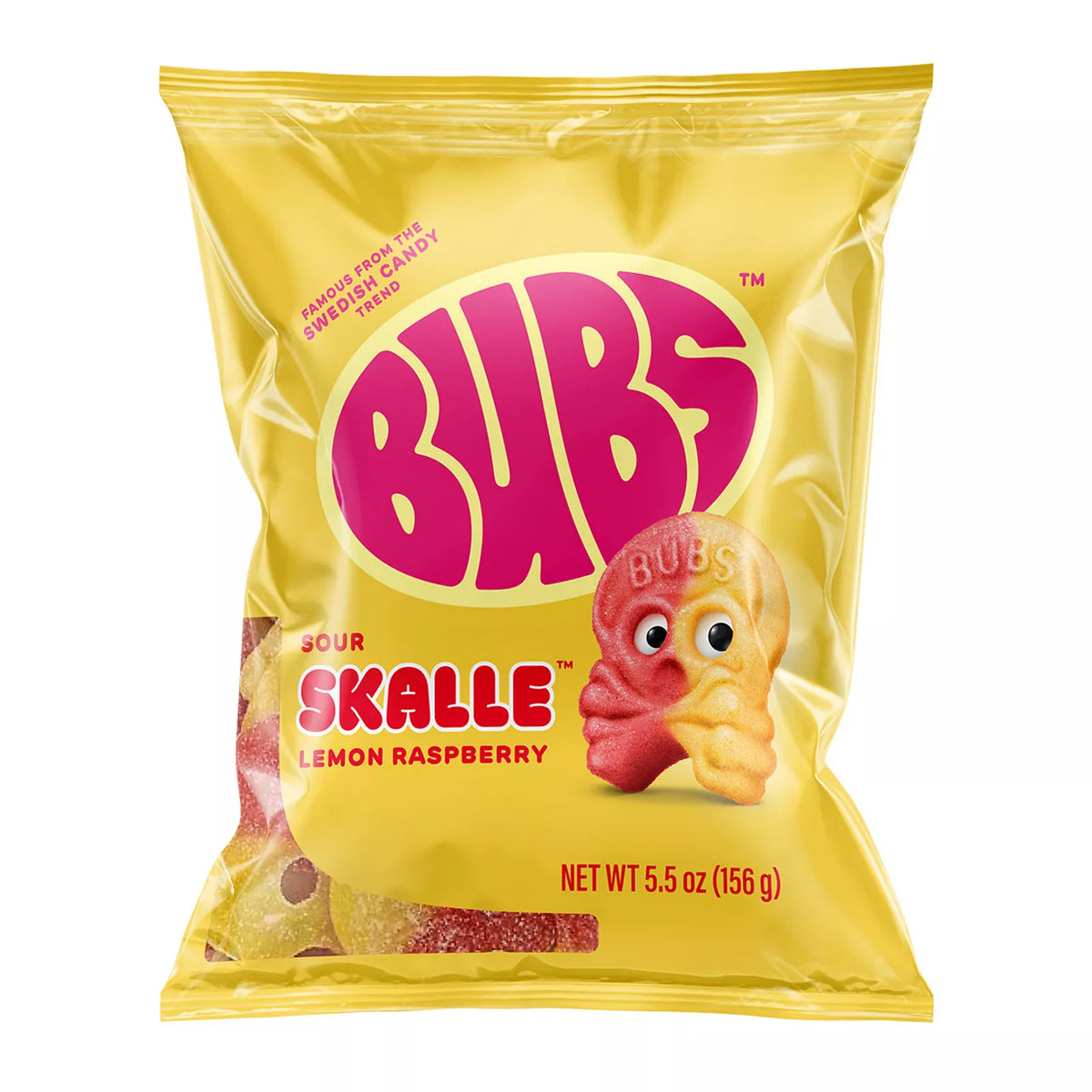 BUBS Sour Skalle Lemon Raspberry