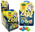 TOXIC WASTE ZAPZ SHOCKINGLY SOUR CANDIES 2.21 OZ PEG BAG