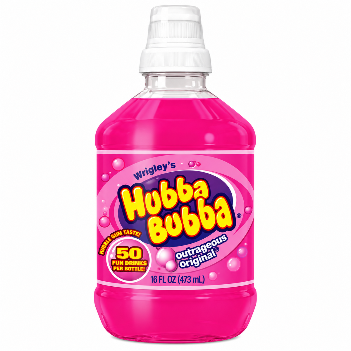 Hubba Bubba Original Drink, 10oz plastic bottle