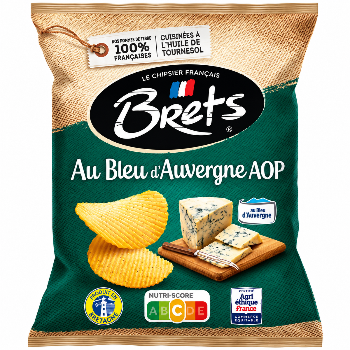 Brets Potato Chips Blue Cheese