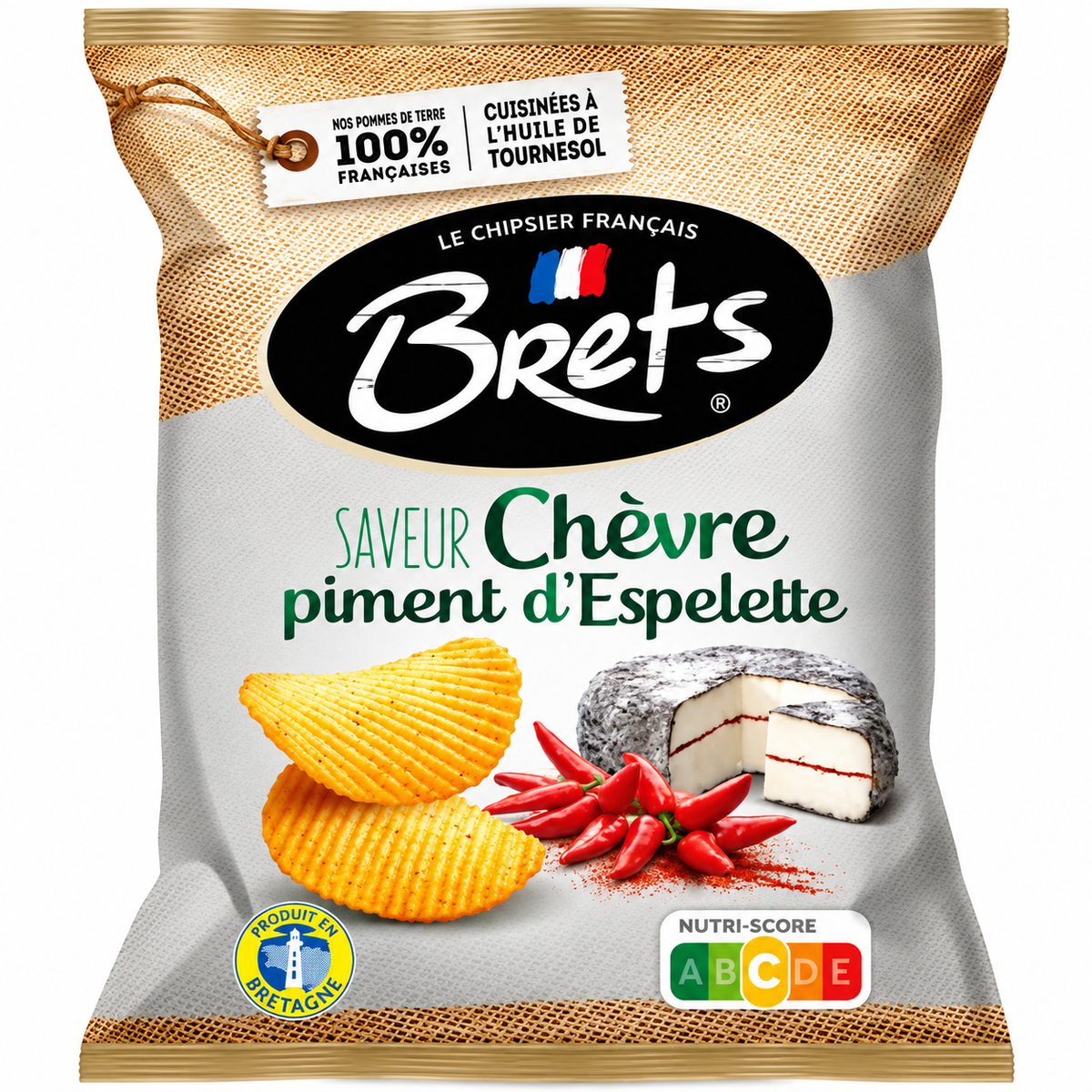Brets Potato chips Goat cheese & Espelette pepper