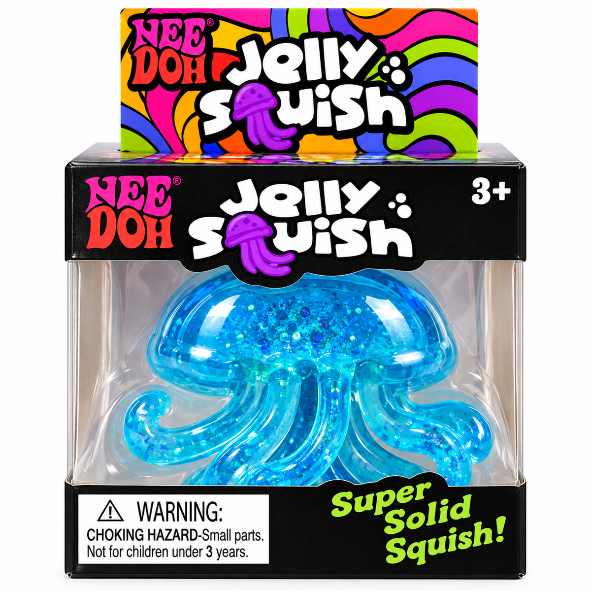 Needoh JELLYFISH OCTOPUS MALTOSE SQUISHY STRESS TOY: BLUE