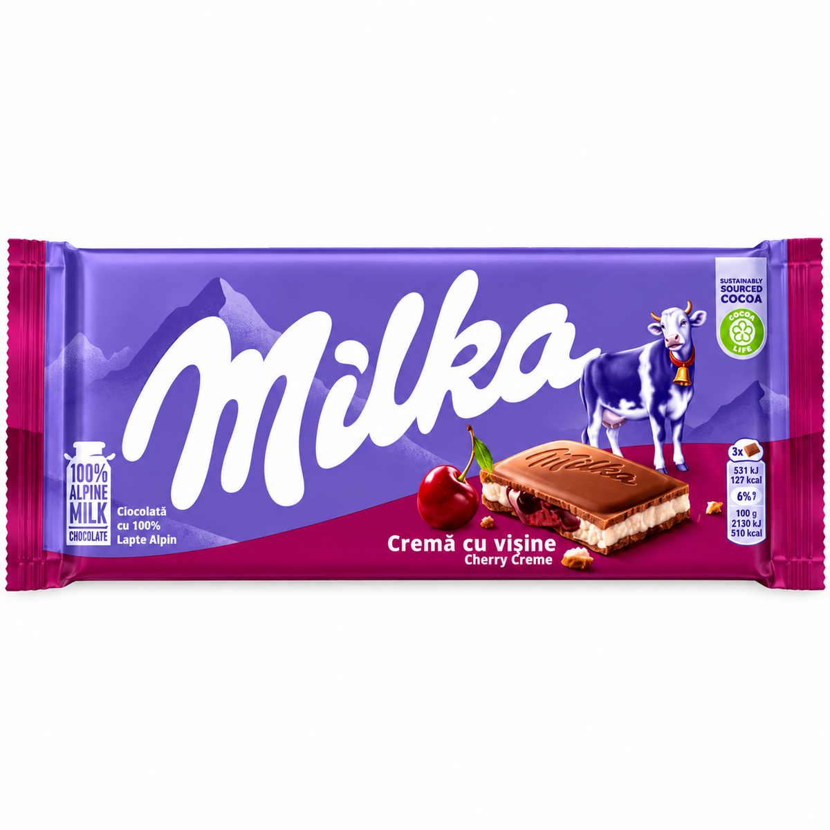 Milka cherry creame