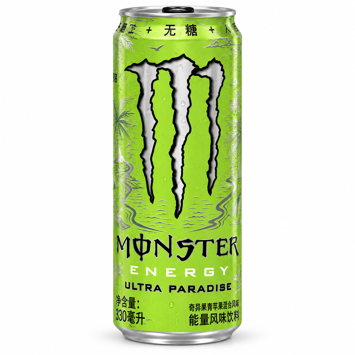 Monster-Energy Drink Kiwi Apple Mixed Fruit 330ml (China)