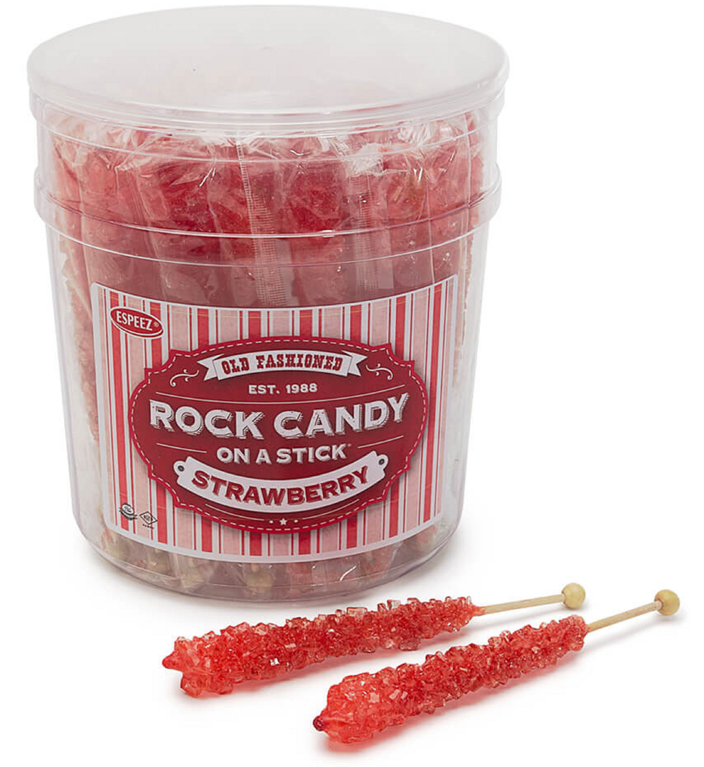 Rock Candy On A Stick - Strawberry