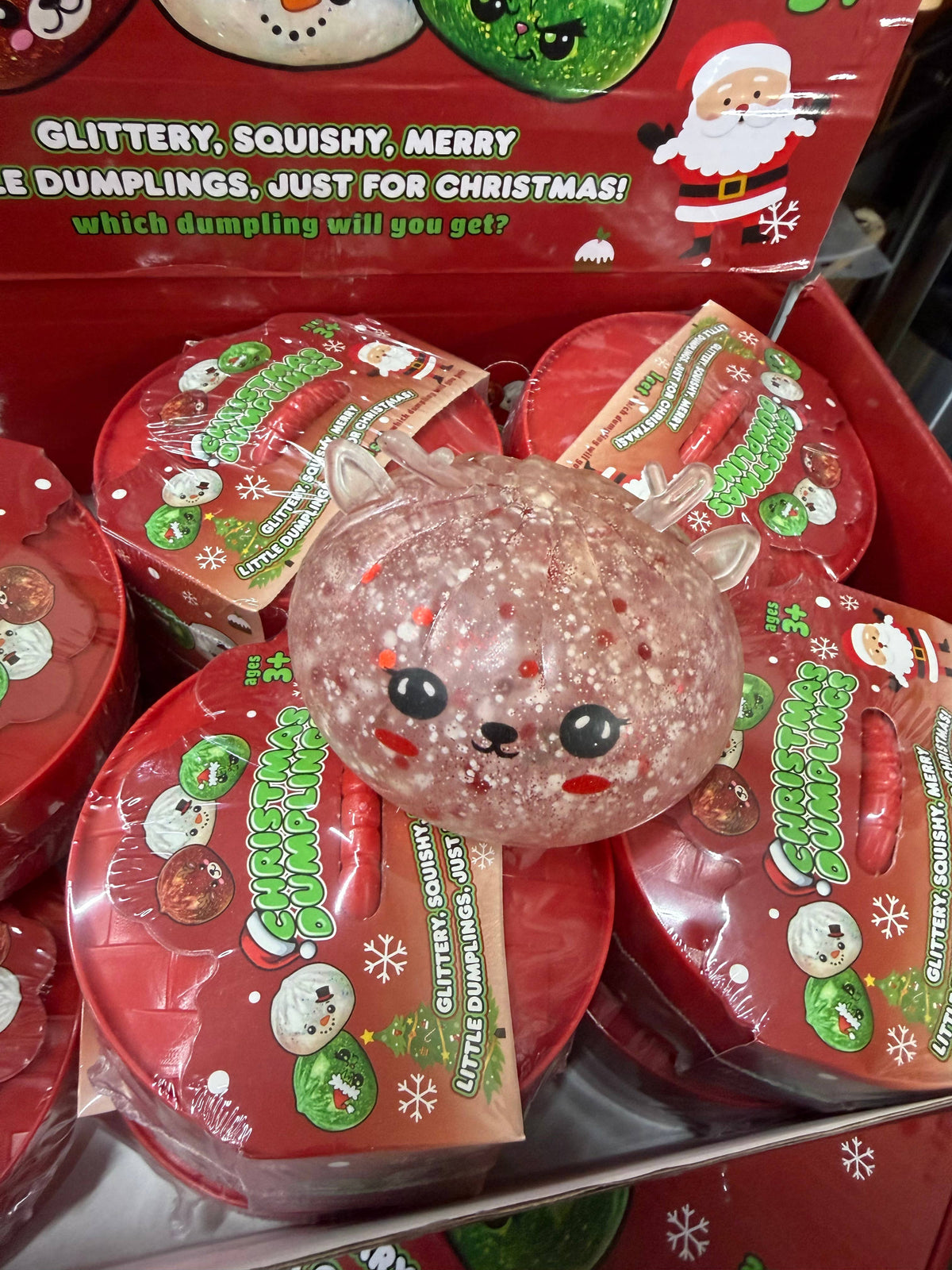 Christmas Mystery Glitter Dumpling Squishy – Holiday Sensory