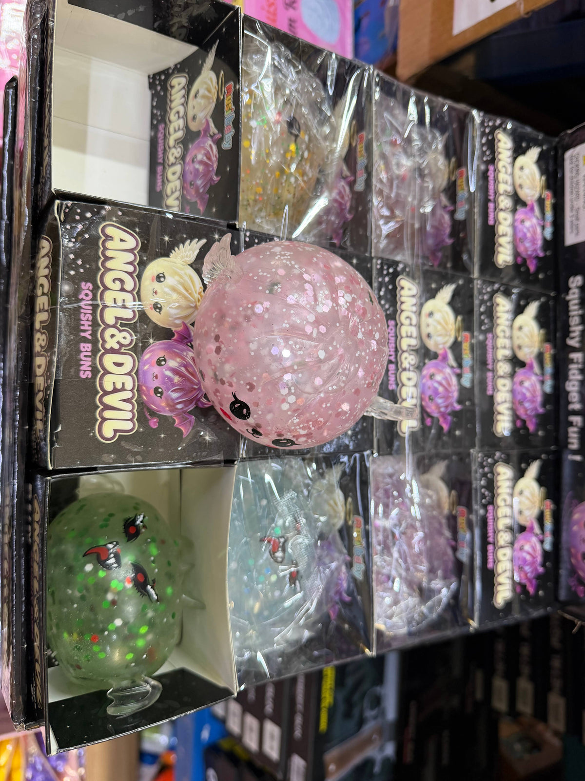 Angel & Devil Glitter Dumpling Squishy – Super Squishy Fidge