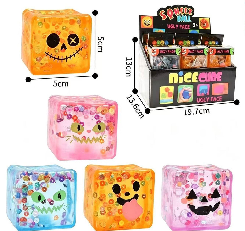 Maltose Halloween Sensory Squishy Ball – Spooky Confetti Stress Toy